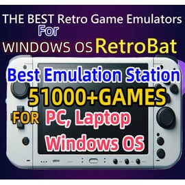 POWERNEWS 512GB RetroBat Game Card System for Handheld Game Console Windows OS, Game Card Retro Game Batocera System Emulator for PC Laptop, Retro Game Card for Windows, MSI Claw, Legion Go, ROG Ally