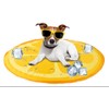 Pet Cooling Mat, Orange Design, 60 cm Diameter, Temperature Reducing