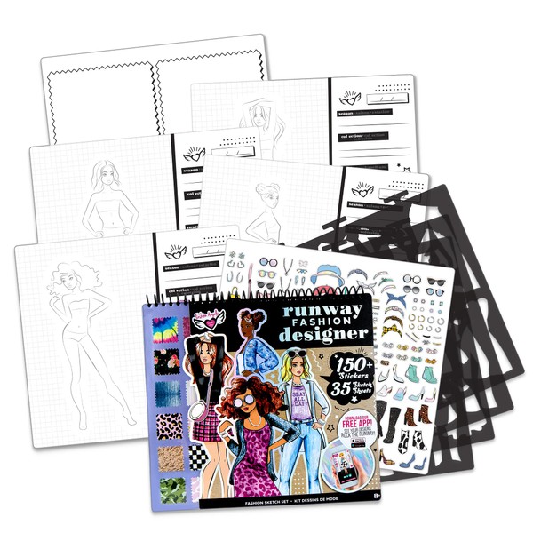 Fashion Angels Fashion Runway Portfolio - Fashion Design Sketch Book