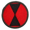 Bayonet Design - 7th Infantry Division Black & Red Shoulder