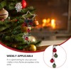 Toyvian Christmas Bell Pendant, 2pcs Star Shaped Christmas Tree Hanging