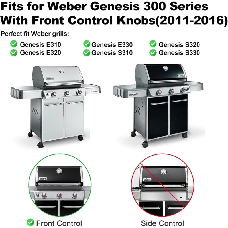 For Weber SafBbcue Genesis E-330 Grill 4 Burner Tubes Replacement