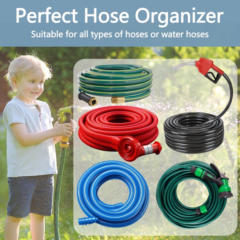 Adnee 2 Pack Garden Hose Holder - Heavy Duty Wall