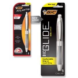 Bic Atlantis Ultra Comfort Ballpoint Pen, Multi-Colour, 1.83 x 6.35 x 19.39 cm