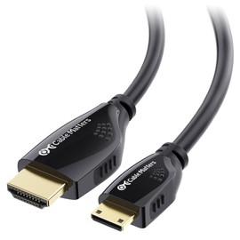 Cable Matters - Cable HDMI a Mini HDMI de alta velocidad de 3 pies (Mini HDMI a HDMI), resolución 4K listo, FBA-301001-3F