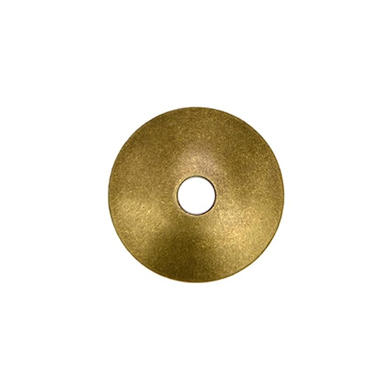 Tiazza 10Pcs Convex Round Brass Backplate Washers Classical Furniture Decoration