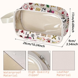 Funny True Crime Clear Makeup Bag Adult Humor Gift True Crime Podcasts Gift for Crime Lover (Just Here Cbag EU)