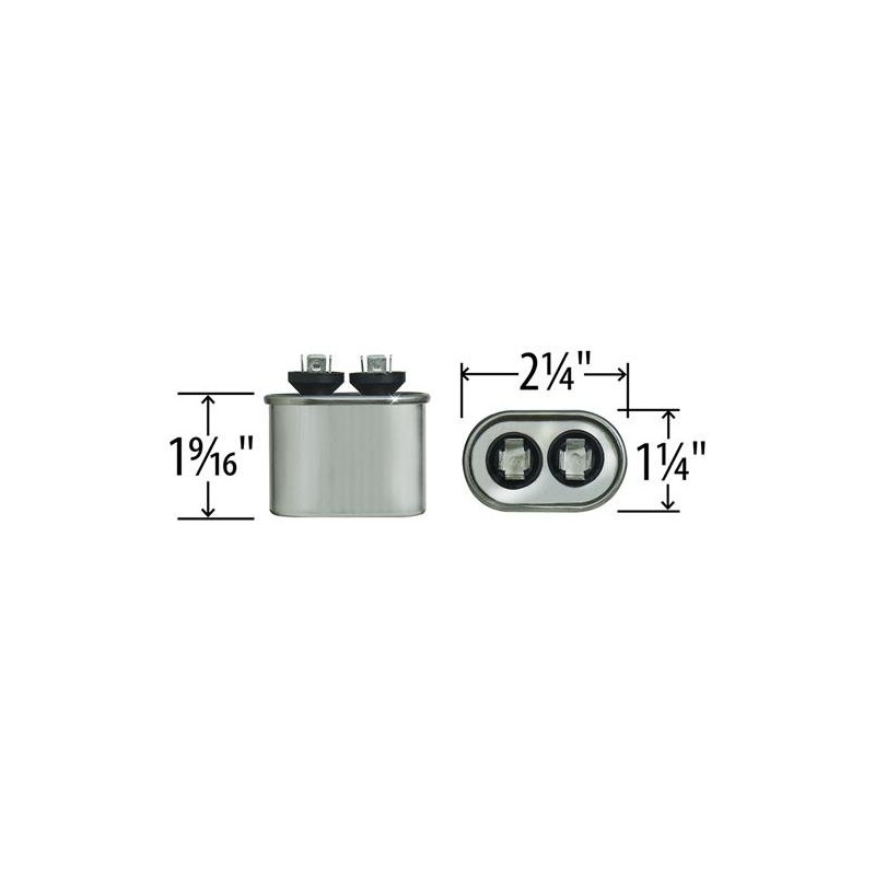 (2) Pack - GE/Genteq 97F5705/Z97F5705/Z97F5702-5 uf MFD 370 Volt VAC