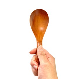Serving Spoon Wooden Natural Wood Ladle Astragalus Pot Soup Spoon Serving Cookware Cutlery Ladle (Single Item (No Holes))