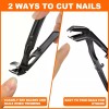 DRMODE Toenail Clippers for Seniors Thick Toenails 2024 Upgrade Angled