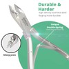Cuticle Trimmer with Cuticle Pusher Professional Stainless Steel Cuticle Cutter