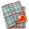 Tanaka Sangyo BLT TOWEL Imabari Towel, Hand Towel, Multi-Towel, Checkered,