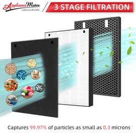 Air220 Air320 Filter Replacement for Bissell Air320 Air220 2609A Air Purifier, 2678, 2804 HEPA Filter + Pre-Filter and 2677 Activated Carbon Filter, 1 Set by APPLIANCEMATES