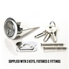 UK Security Supplies, Replacement Locking Rim Cylinder Lock, Supplied with