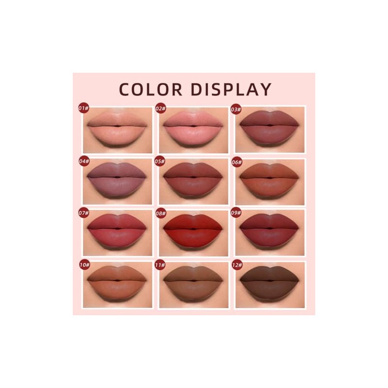 BestLand Kit De Maquillaje De Labios Con 12 Labiales Mate,