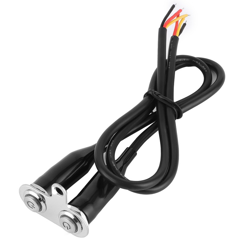 12V Stainless Steel Motorcycle Handlebar Switch LED Modification Bracket Control