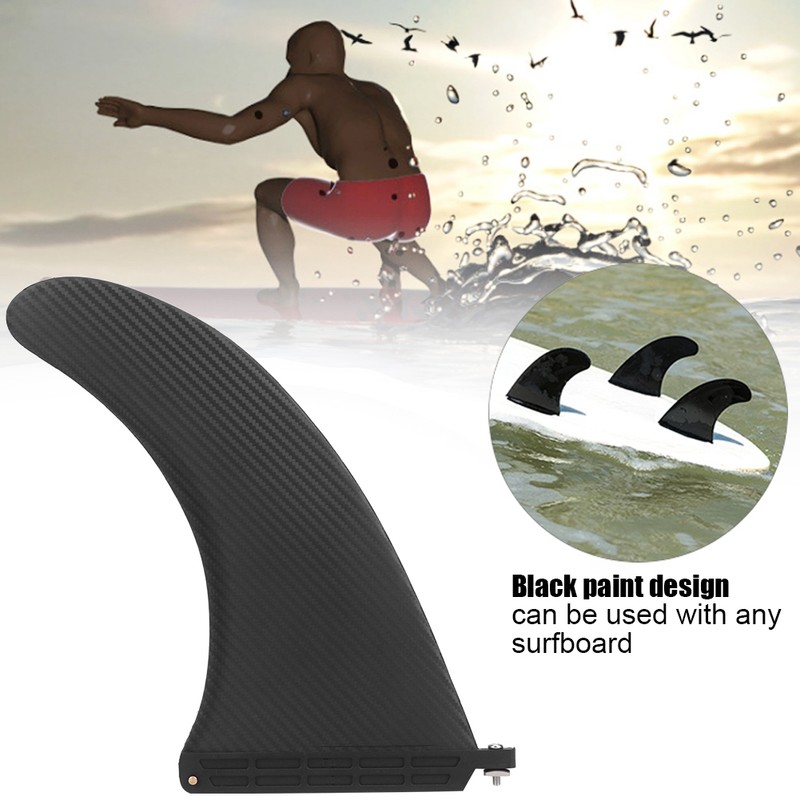 10in Surfboard Fin Faux Carbon Fiber SUP Board Watershed Balancing