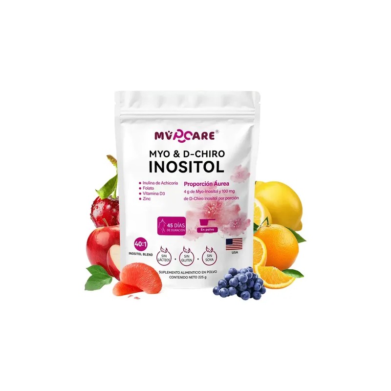 401 Myo Y D Chiro Inositol Inositol En Polvo 225g