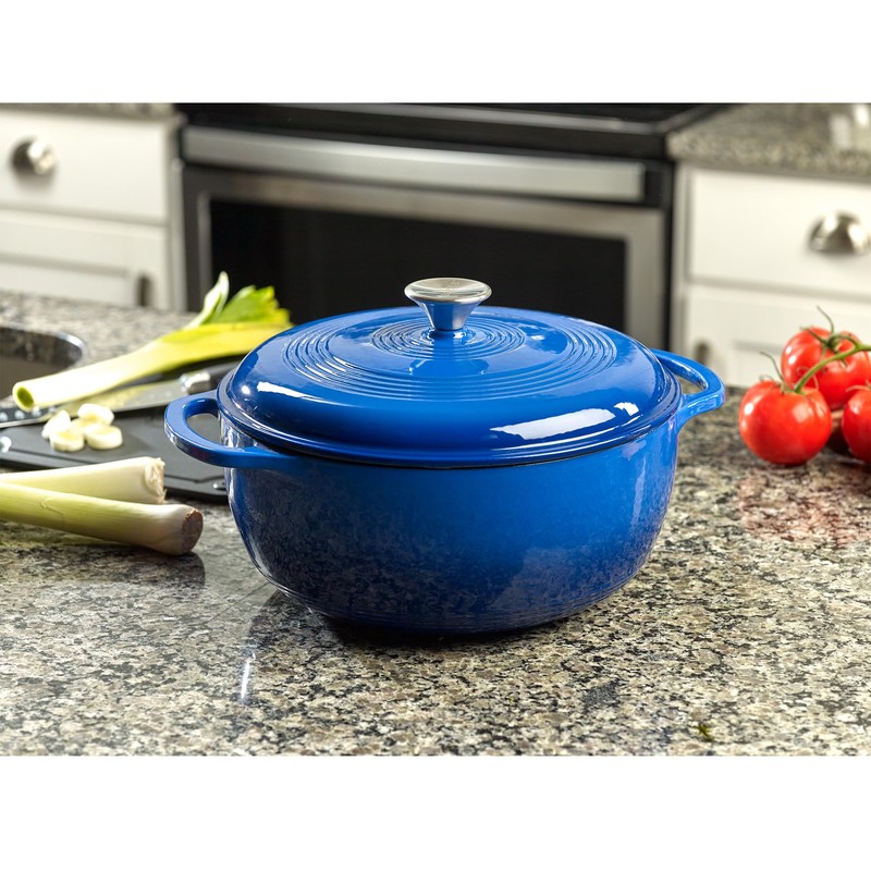 Mercer Culinary Enameled Cast Iron Round Dutch Oven, 6 qt.,
