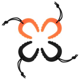 HJZHII 4 PCS First Responder Door Stop, Door Jam for Law Enforcement Door Pinch Guard from Closing Edge Door Finger Guards Security Emergency Police Door Stoppers (Orange, Black)