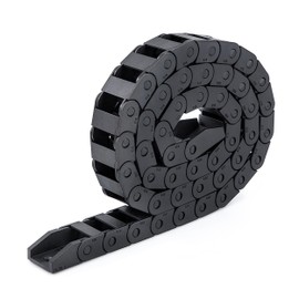 Drag Chain Cable Tow Chain, Energy Chain Cable Guide R28, 10 mm x 20 mm, 1 Metre, Reinforced Nylon Tape End Connector, Removable, Protection of the Cable, for 3D Printers and CNC