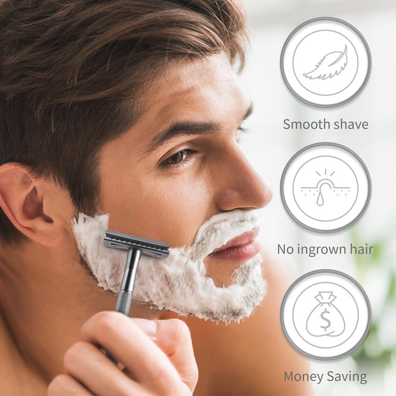 Bambaw Double Edge Safety Razor for Men & Women, Metal