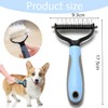 2 in 1 Dematting Kamm für Hunde-Haustier Pflege Werkzeug, Doppelseitige