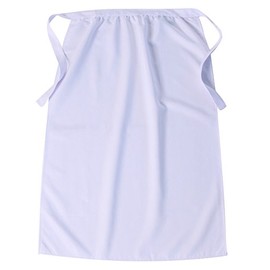 Simple White 30" Long Peasant Apron (Girls, White - Girls)