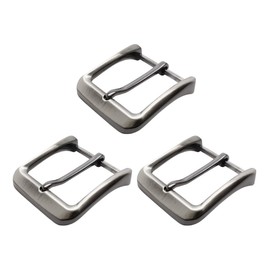 MIRKUZI Belt Buckles for Men 3 Pack Men's Belt Buckle Classic Belt Buckle Men Belt Buckle Single Claw Square Replacement Belt Buckle