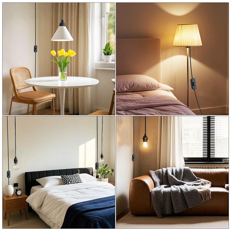 FIRMERST 15FT Outdoor E26/E27 Light Socket with Plug and IP44