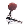 Alnicov 3L3R Enclosed Tuning Pegs Machine Head Tuners Amber Plastic