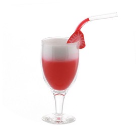 MyTinyWorld Miniature Singapore Sling Cocktail In a Handmade Glass