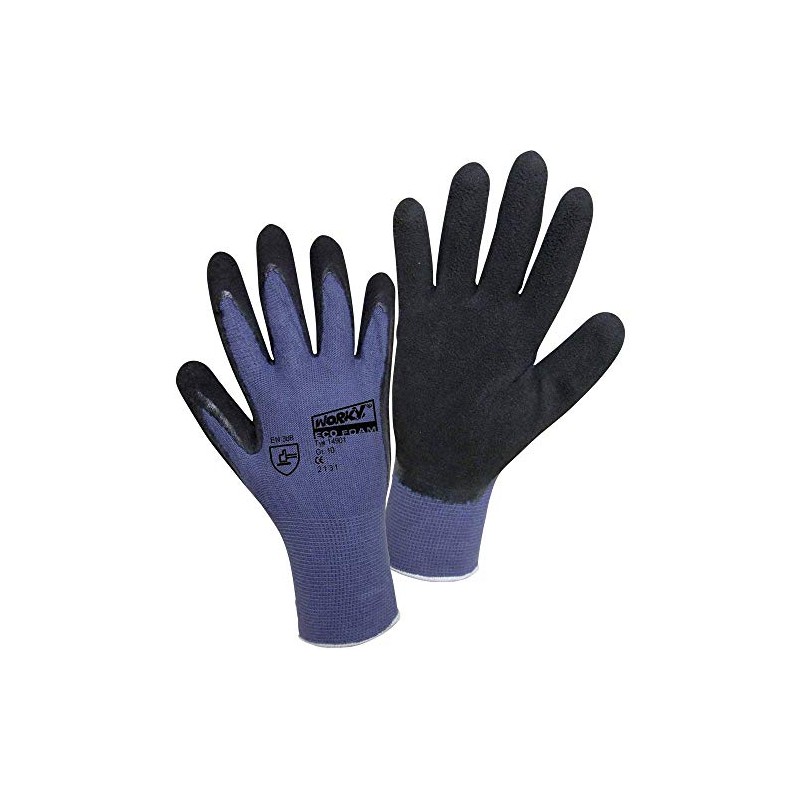 Worky 14901 Fine Mesh Glove Eco Bamboo Latex Foam 100%