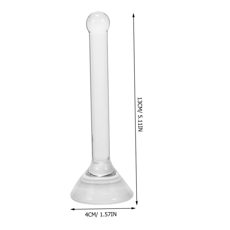 Tofficu Manual Grinding Rod Glass Pestle Round Handle for Paints