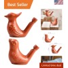 Handcrafted Clay Bird Water Whistles - 2 Unique Styles for