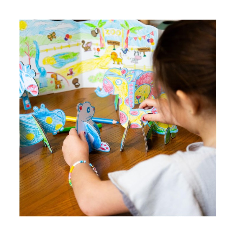 Micador Early Start Color & Play 6-Piece Set, Zoo Edition