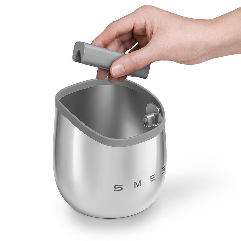 Smeg, Battifondi per Macchine da Caffè ECKB01, Acciaio Lucido, 126x125x130