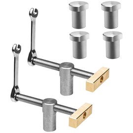 CENPEK 2PCS Bench Dog Clamp and 4PCS Bench Dogs 3/4inch Woodworking Vise CNC Precision Machining Bench Dog