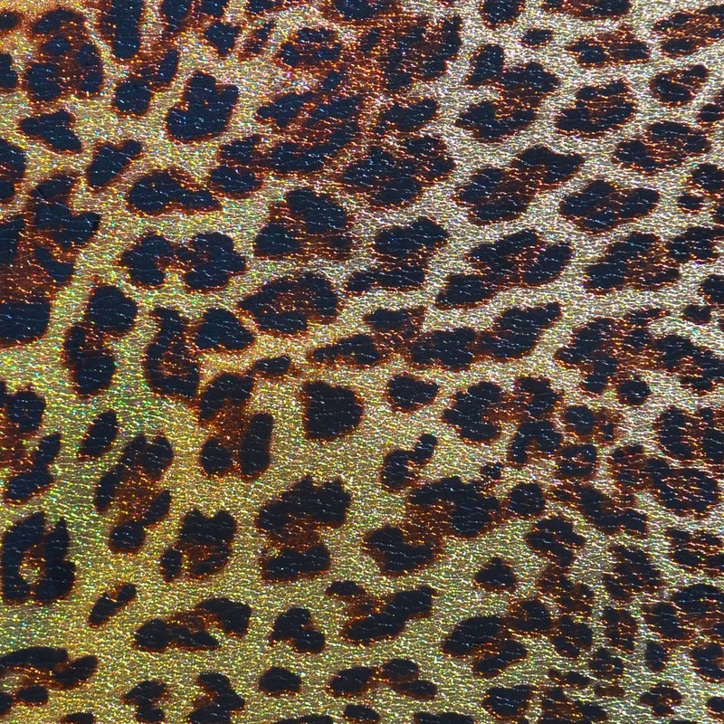 Barrilito Foamy carta metalizado color animal print leopardo, 1 paquete