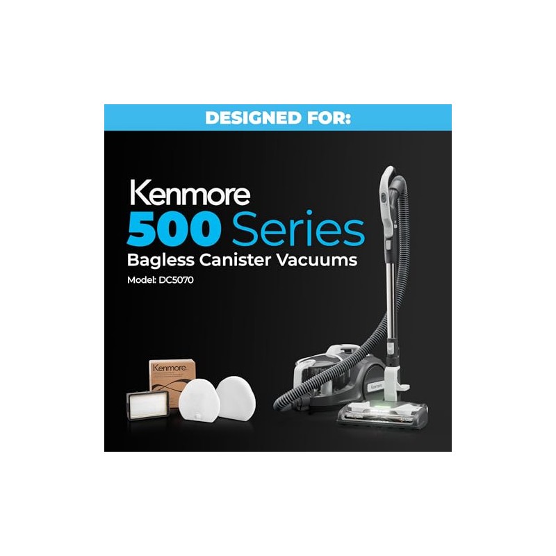 Kenmore KC1040 HEPA Replacement Filter Kit for 500 Series Bagless