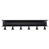 Wall Mounted Hook Space Aluminum Wall Clothes Pegs with 6