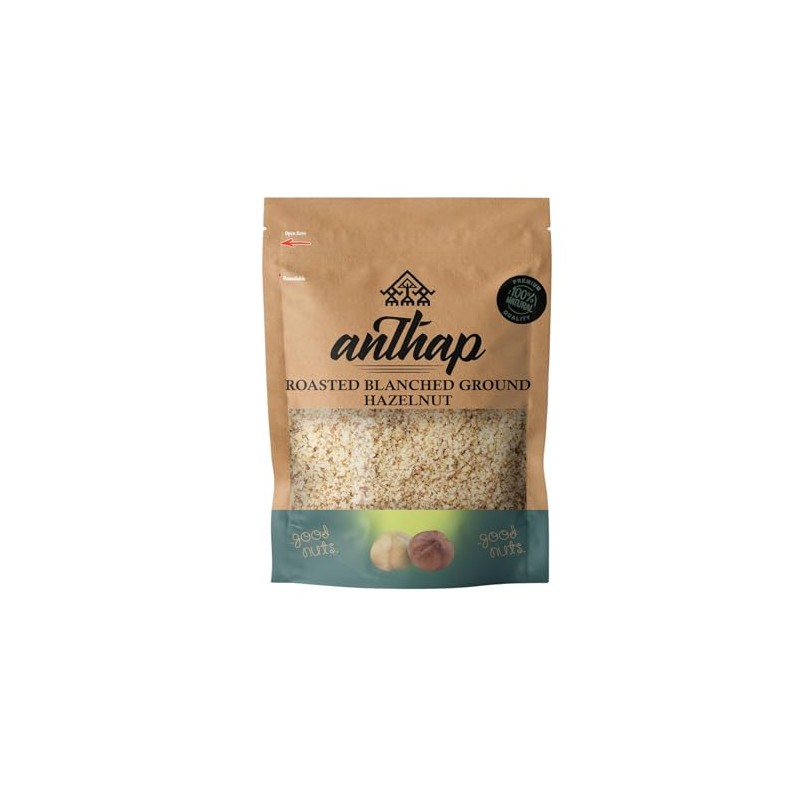 Anthap Roasted Blanched Ground Hazelnut, Perfectly Roasted & Finely Ground,