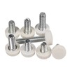 M5x12mm Male Thread Thumb Screw Knobs,Grip Thumb Screw,Threaded Knurled Knobs