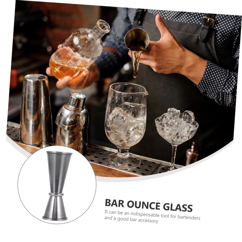 Mobestech 3Pcs Double Jigger Measuring Cups Stainless Steel Cocktail Jiggers