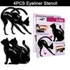 IDDFEVE 4 Pcs Eyeliner Stencils for Cat Eye Winged and