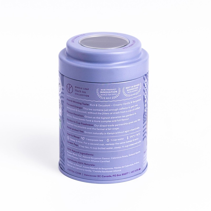 JusTea CREAM EARL GREY | Loose Leaf Black Tea |