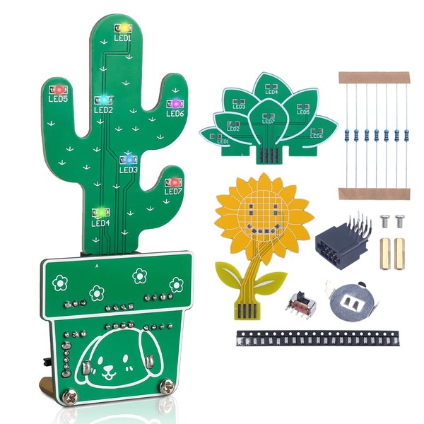 DIY Plant Pot Soldering Set, 3D Soldering Practice Projects, Desk