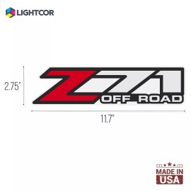 LIGHTCOR Z71 Offroad Decals Stickers for Chevy Z71 2001-2006 Bed Side 1500 2500 -Set of 2