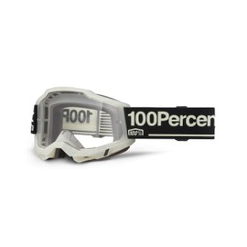 100% Accuri 2 Goggles - Eyewear for Motocross & Mountain Biking - Goggles for Dirt Bikes, Motorcycles & Bike Sports - Glow, Clear Lens