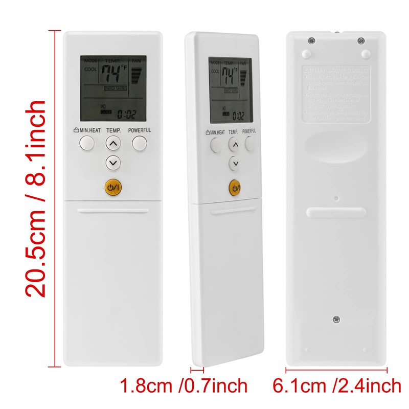 CHUNGHOP AR-REM1U Replace Air Conditioner Remote Control for Fujitu Air